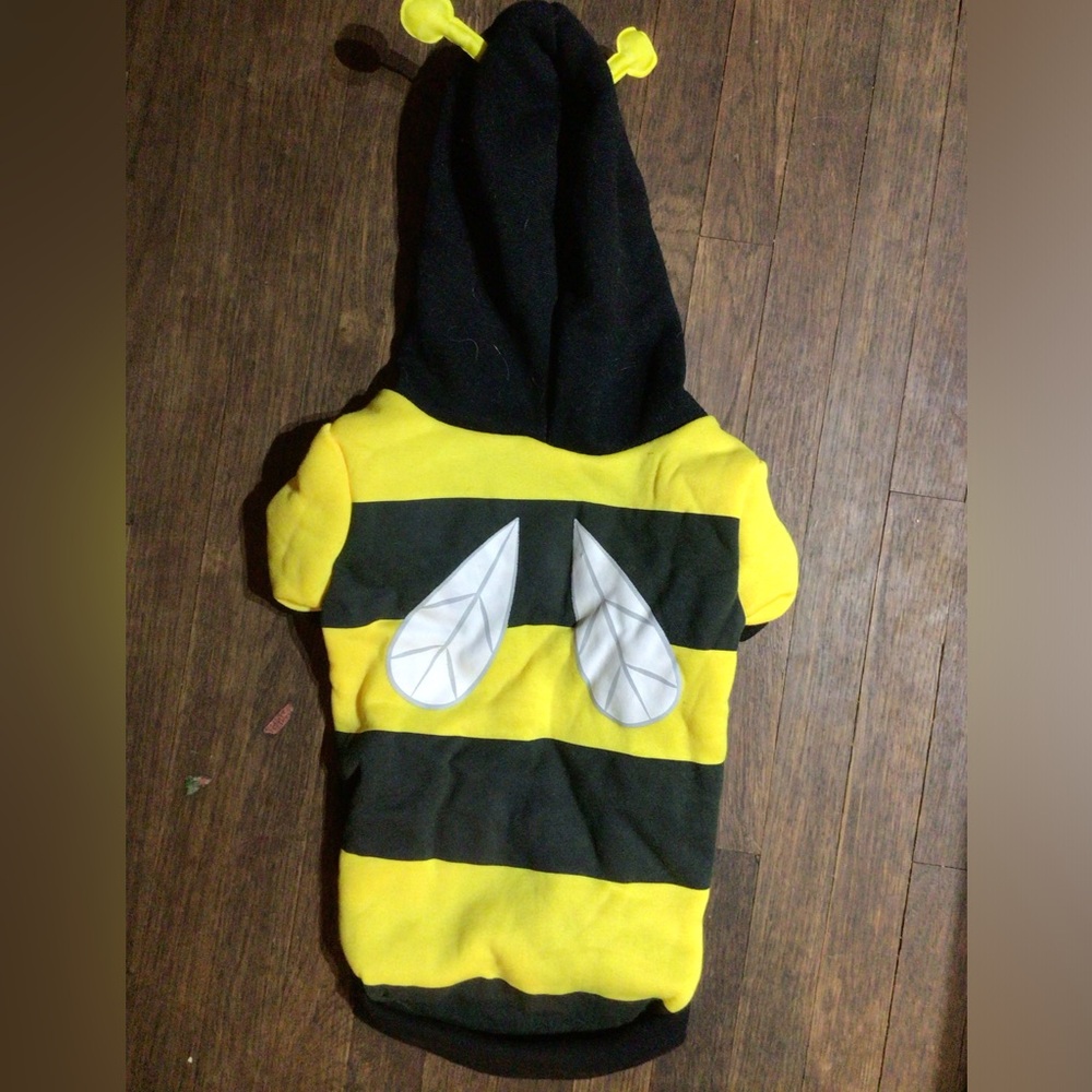 NEW! Doggy Bee Stripe Hoodie Shirt - Yellow & Black